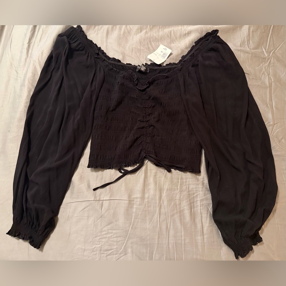 Forever 21 Off the Shoulder Top with Sleeves
